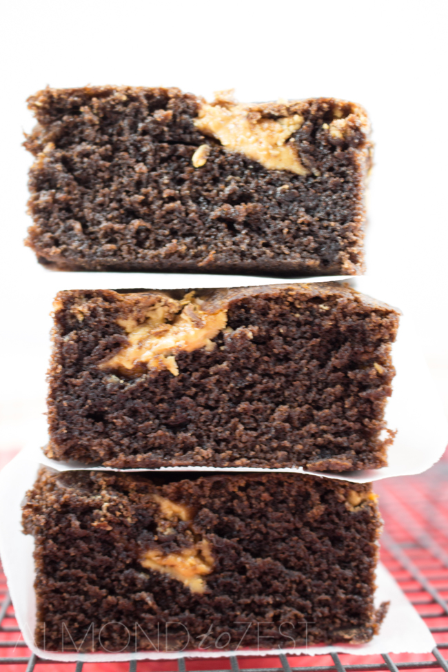 Peanut Butter Swirl Cake - Super moist, buttery, exploding with chocolate and swirled with peanut butter. A foolproof cake recipe everyone will love!!