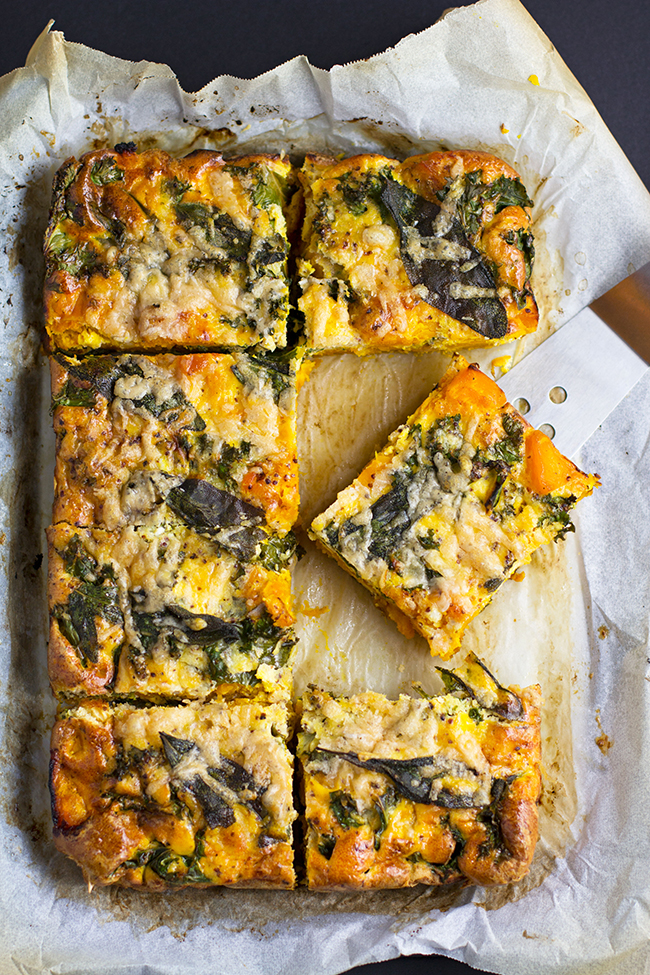 Roast Pumpkin and Kale Frittata with Crispy Sage