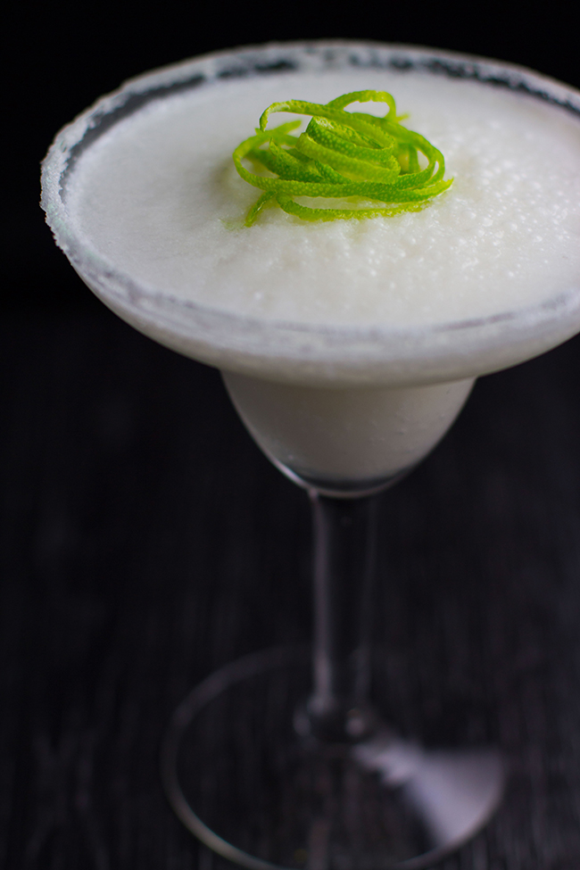 Creamy Coconut and Lime Frozen Margaritas