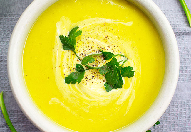 Vegan Curried Coconut and Cauliflower Soup Recipe