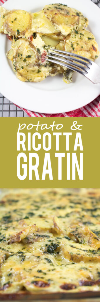 potato ricotta gratin